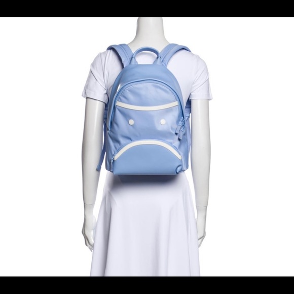 Derek Alexander Silver Leather Convertible Sling Backpack Purse Bag